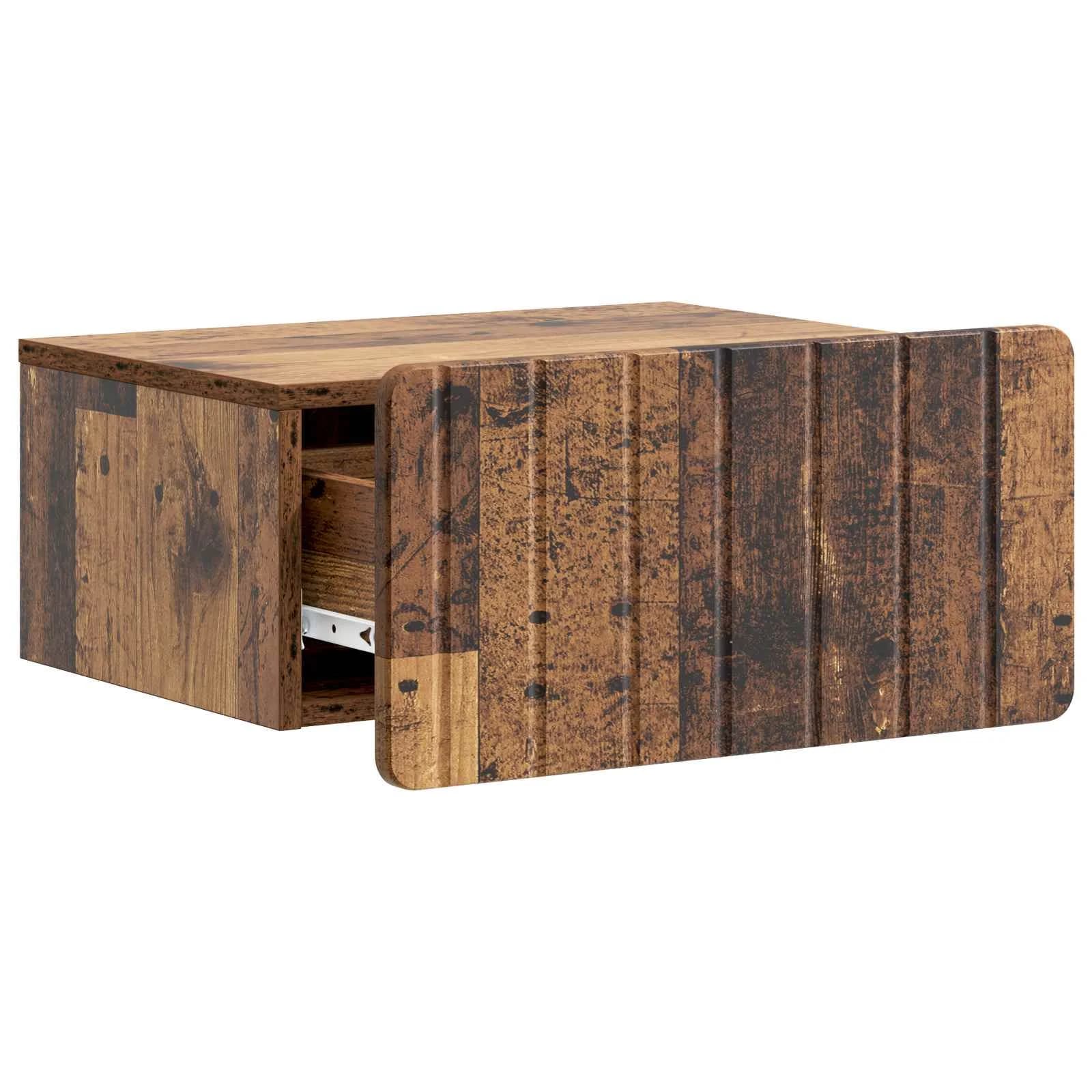 Stenski nočni omarici Star les 49 x 34,5 x 24 cm Inženirski les - slika 4