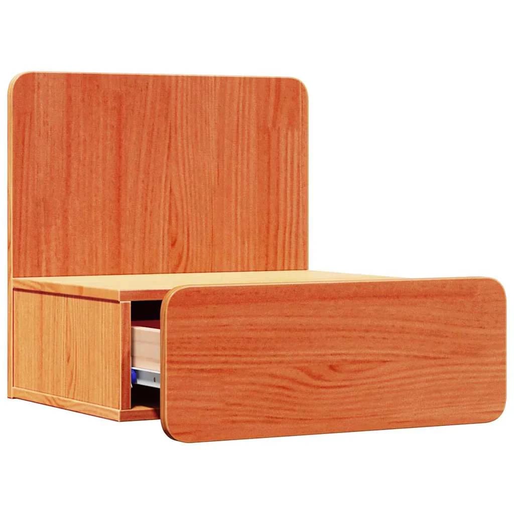 Nočna omarica Voskast rjav 44 x 32,5 x 40 cm Trdna borovina - slika 5
