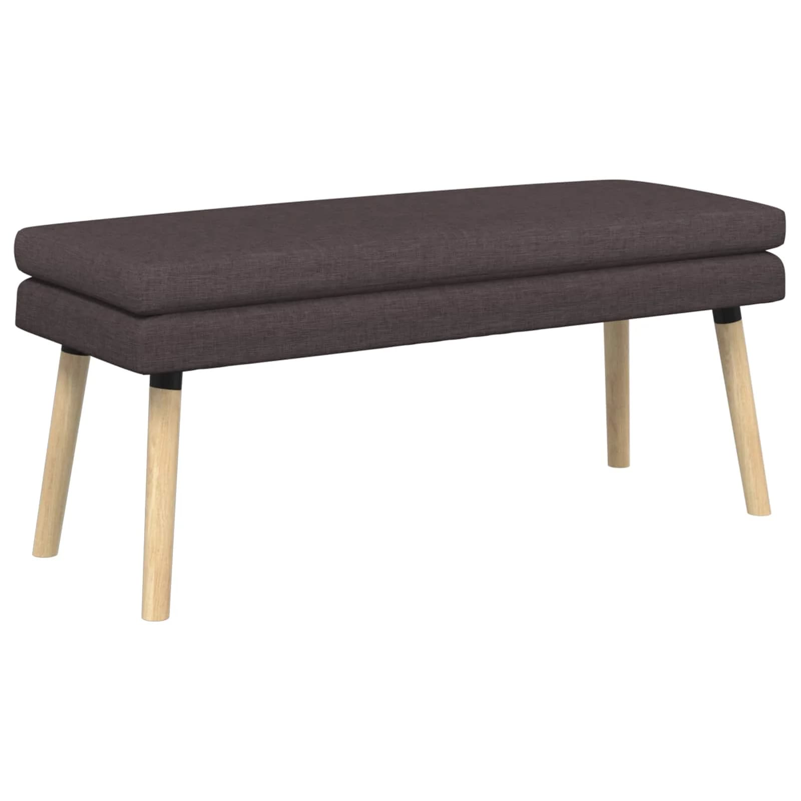 Dvojna klop Temno rjava 110 x 40 x 47 cm Blago - slika 2