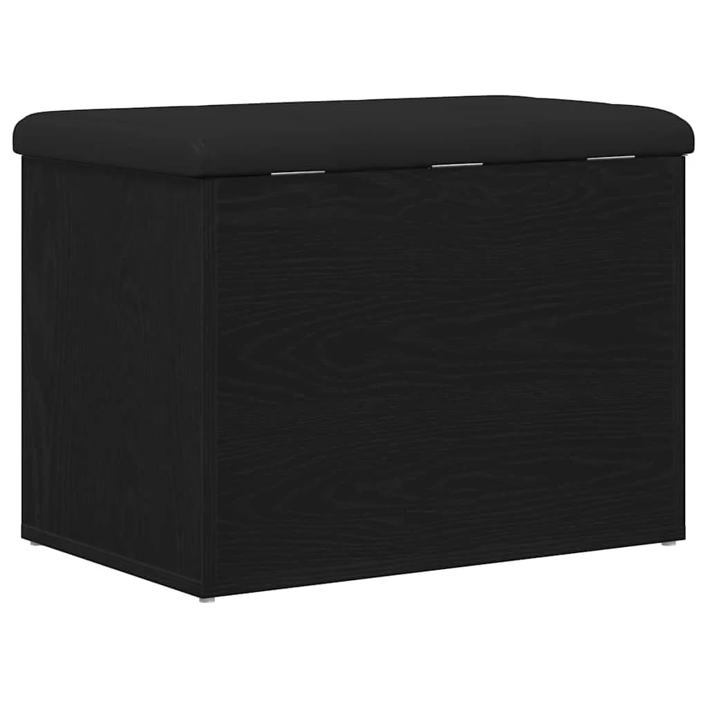 Klop s prostorom za shranjevanje Črni hrast 62 x 42 x 45 cm - slika 8