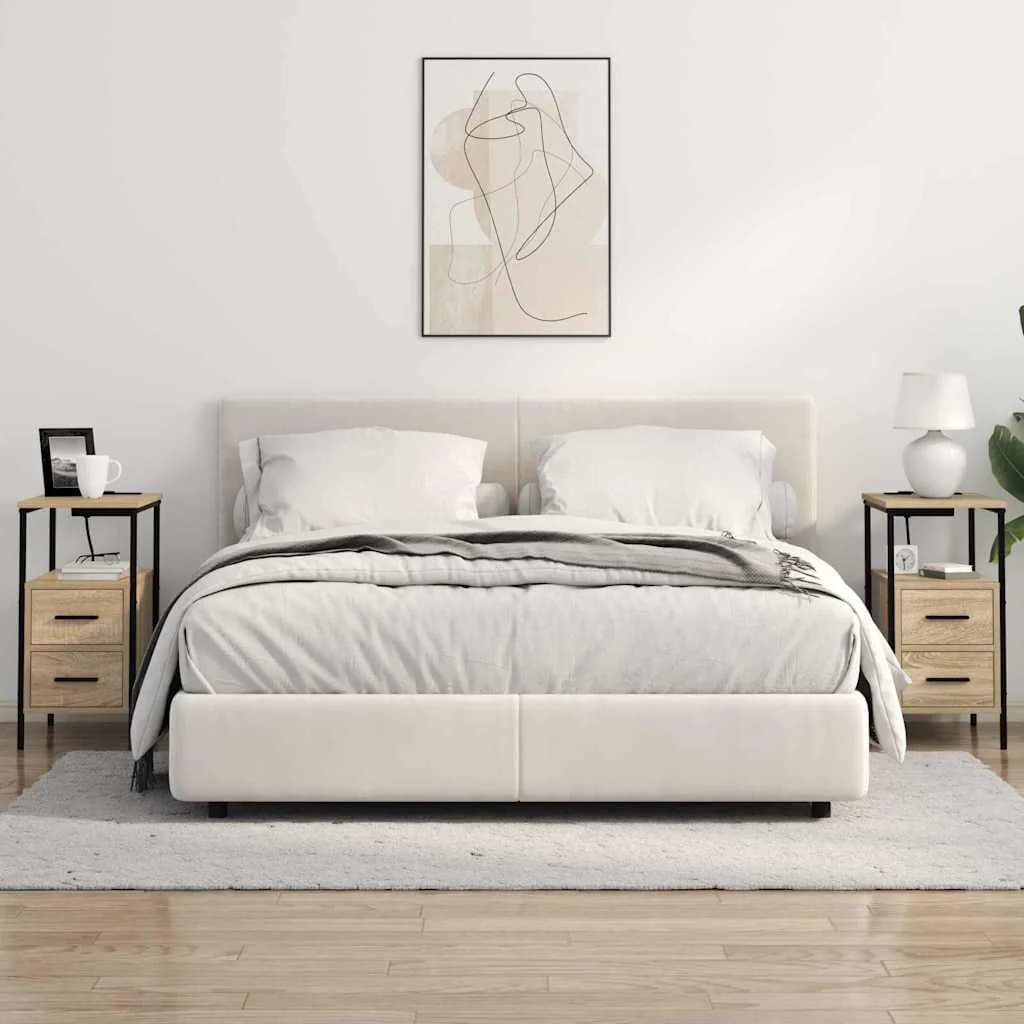 Nočna omarica Sonoma hrast 30 x 48 x 61 cm Inženirski les - slika 4