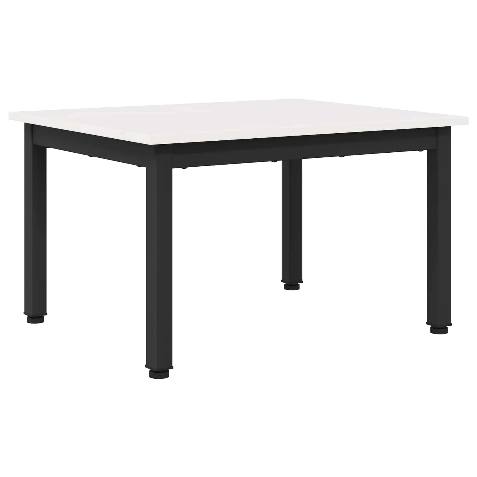 Klubska miza Bela 60 x 50 x 36 cm Masivno borovo les - slika 2