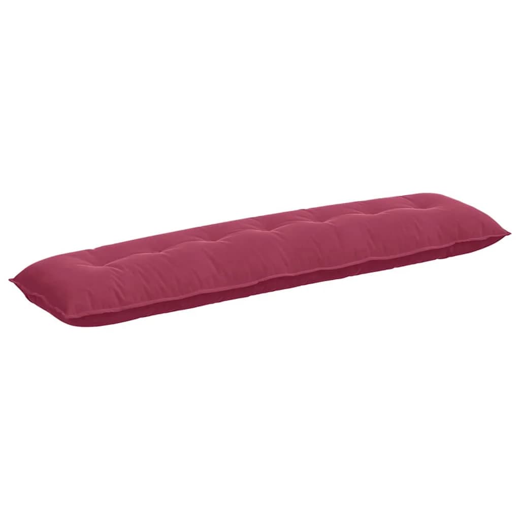 Poglavni vzglavnik Vinorodna rdeča 200 x 50 cm Žametna tkanina - slika 2