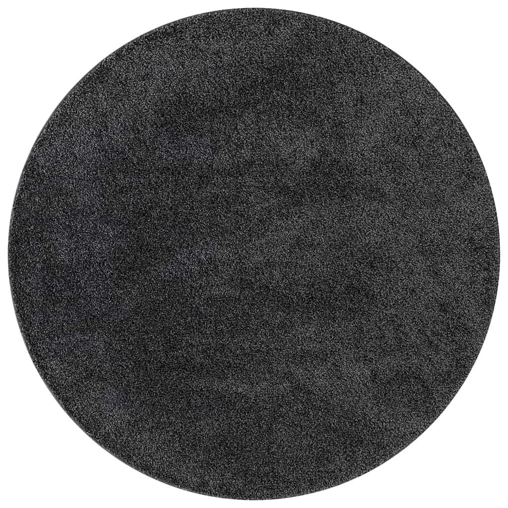 Antiskluzna Shaggy Preproga Temno siva 90 x 90 cm PP - slika 2