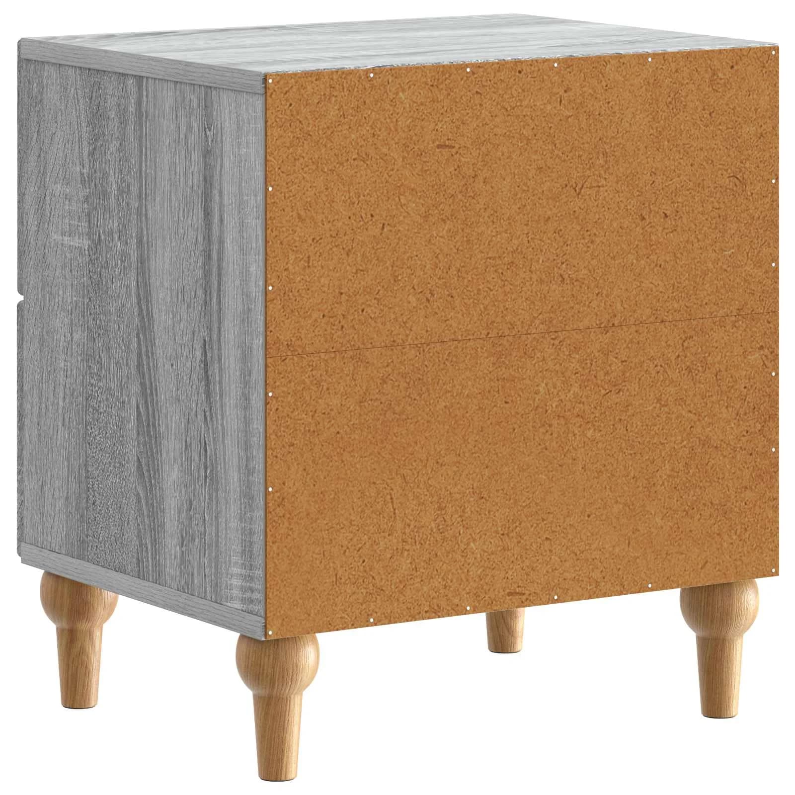 Nočna omarica Siva Sonoma 43 x 34,5 x 48 cm Inženirski les - slika 7