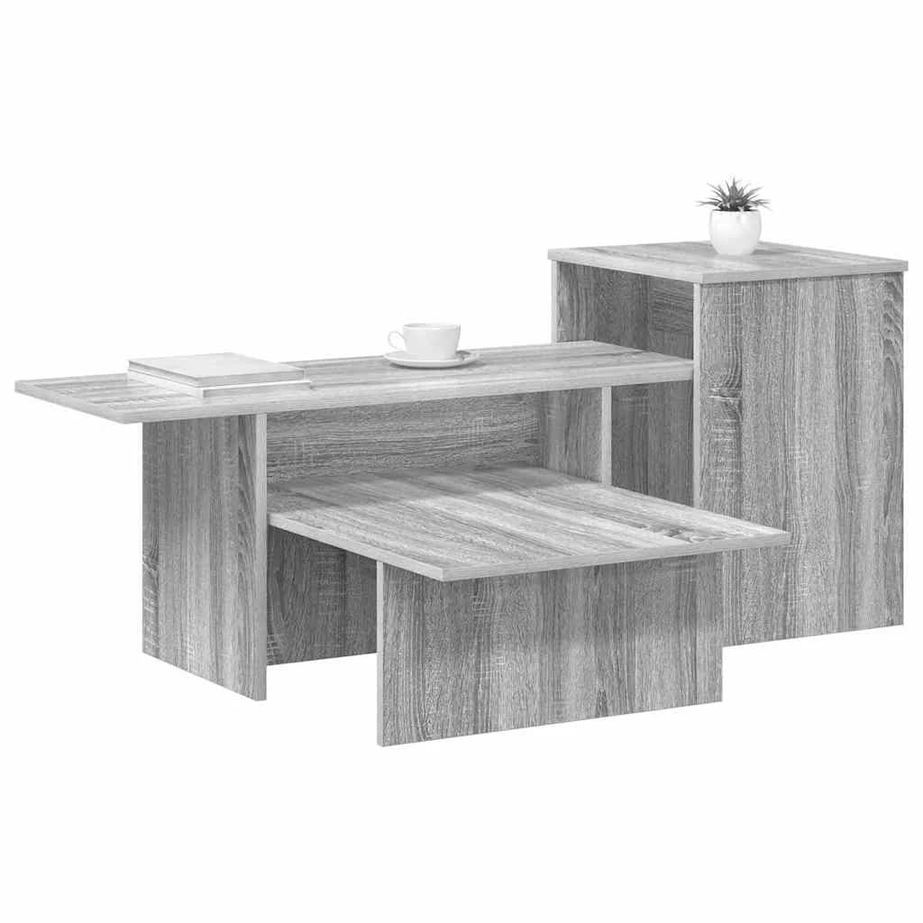 Konzolna miza Siva Sonoma 91,5 x 35 x 38,5 cm Inženirski les - slika 3