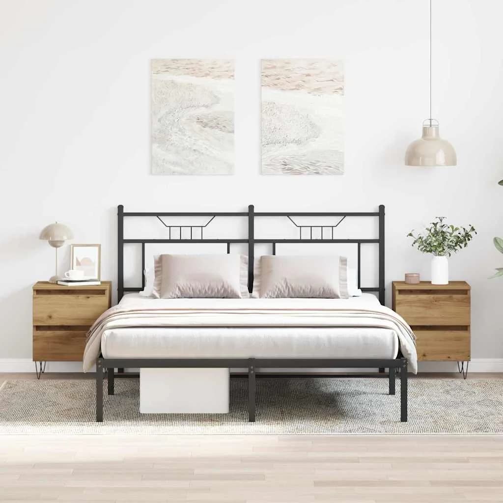 Nočna omarica 2 kos artisan hrast 40 x 35 x 50 cm