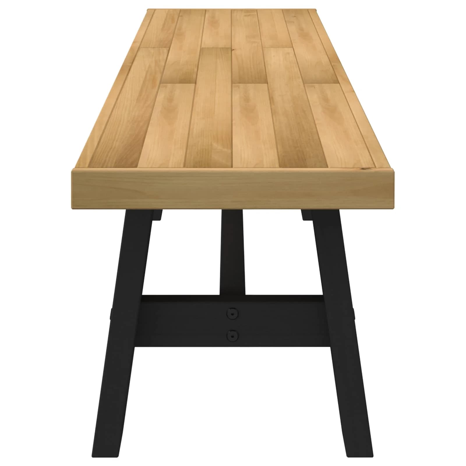 Jedilna klop NOAIN 160 x 41 x 45 cm Masivna borovina Naravna - slika 4