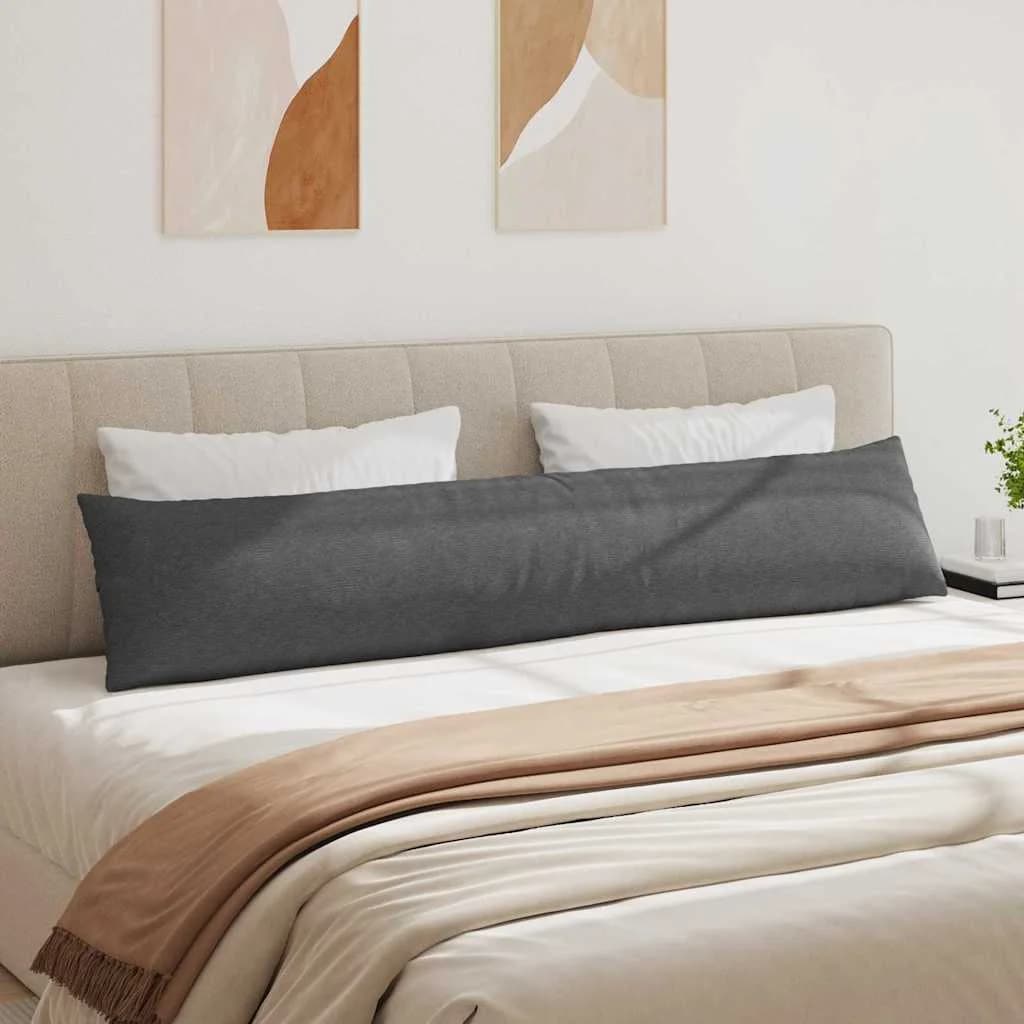 Blazine za kavč 2 pcs Temno siva 200 x 40 cm Žametna tkanina - slika 4