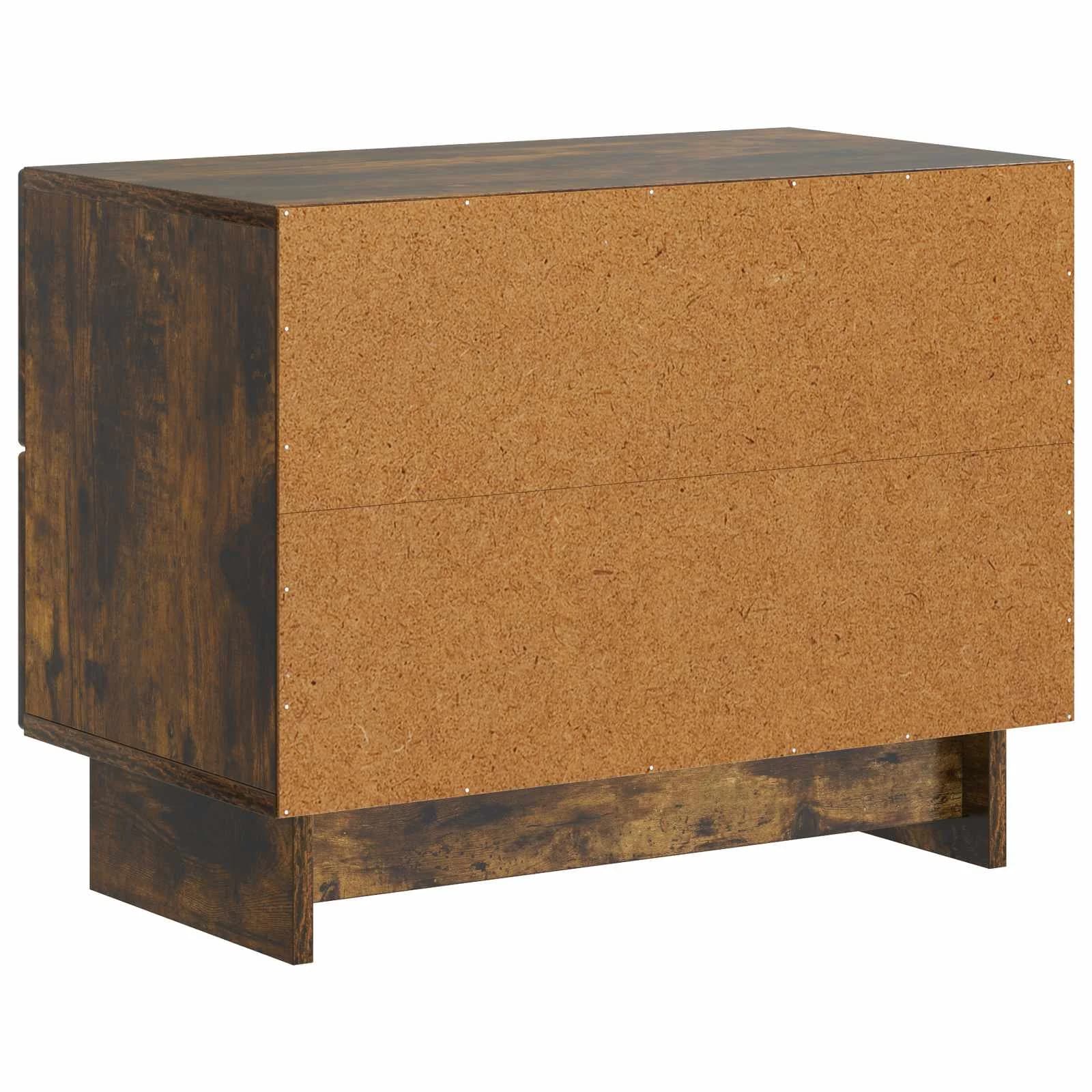 Nočna omarica Dimljen hrast 62 x 34,5 x 47,5 cm Inženirski les - slika 7