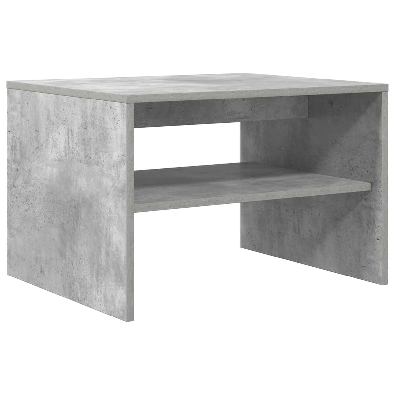 Klubska miza Betonsko siva 60 x 50 x 40 cm Inženirski les - slika 7