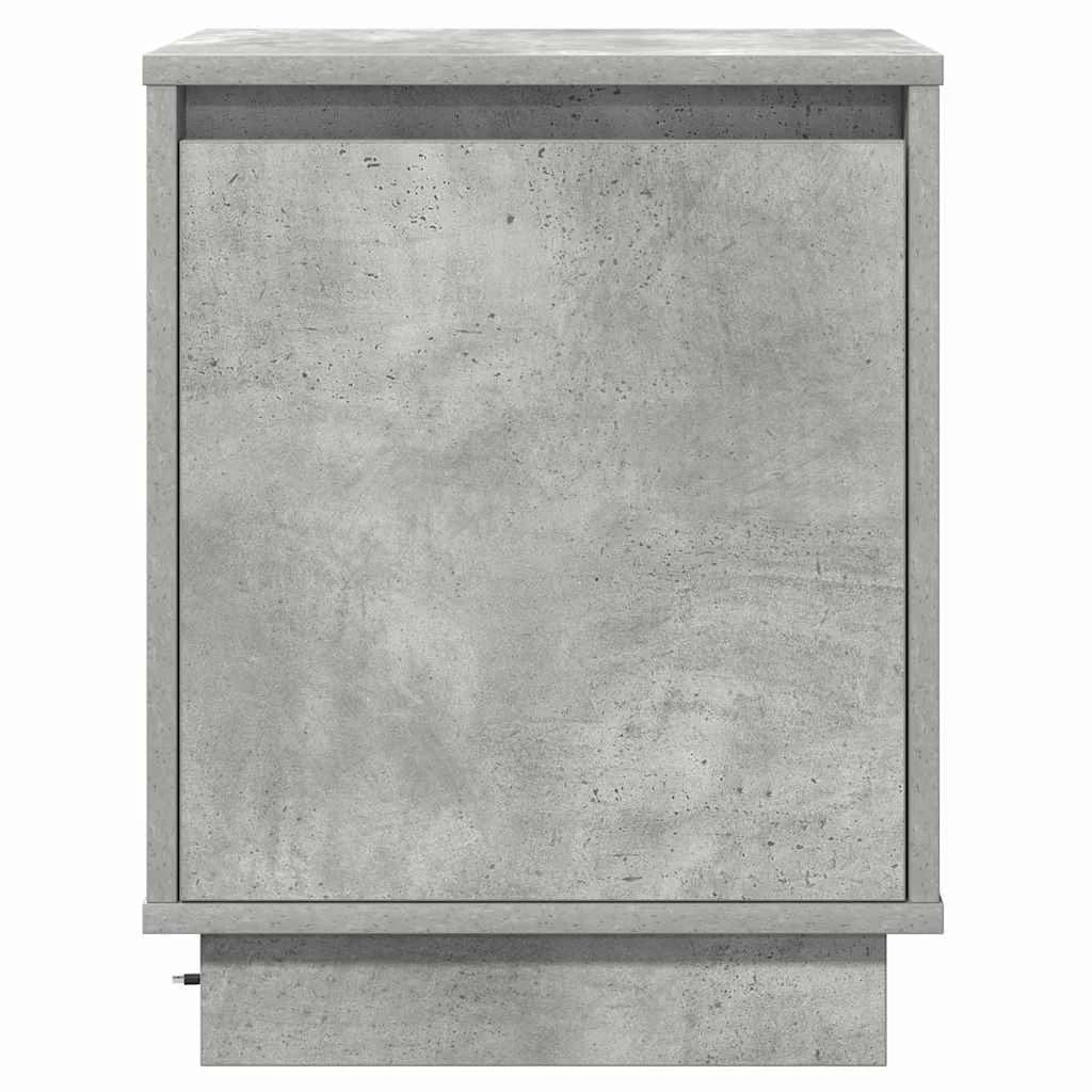 Nočna omarica Betonsko siva 39 x 34,5 x 50 cm Inženirski les - slika 7
