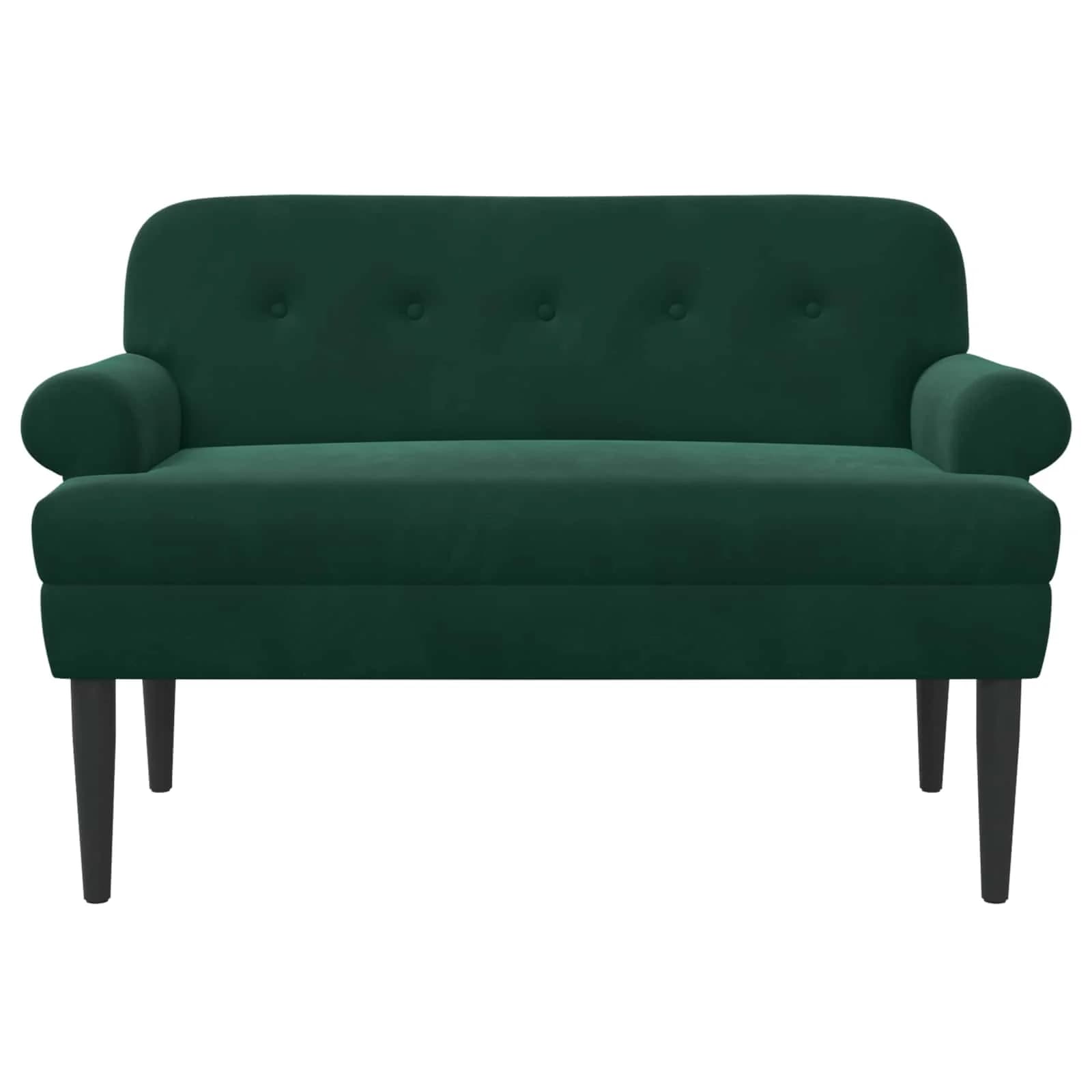 Dvojnica s gumbi Temno zelena 120 x 66 x 78 cm Žamet - slika 3