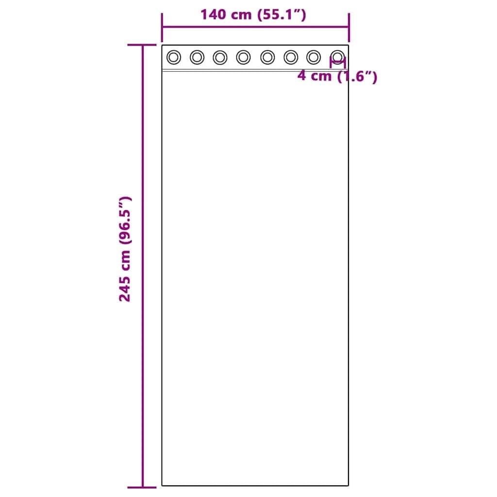 Zatemnitvene zavese 2 kos Temno modra 140 x 245 cm Žamet - slika 8