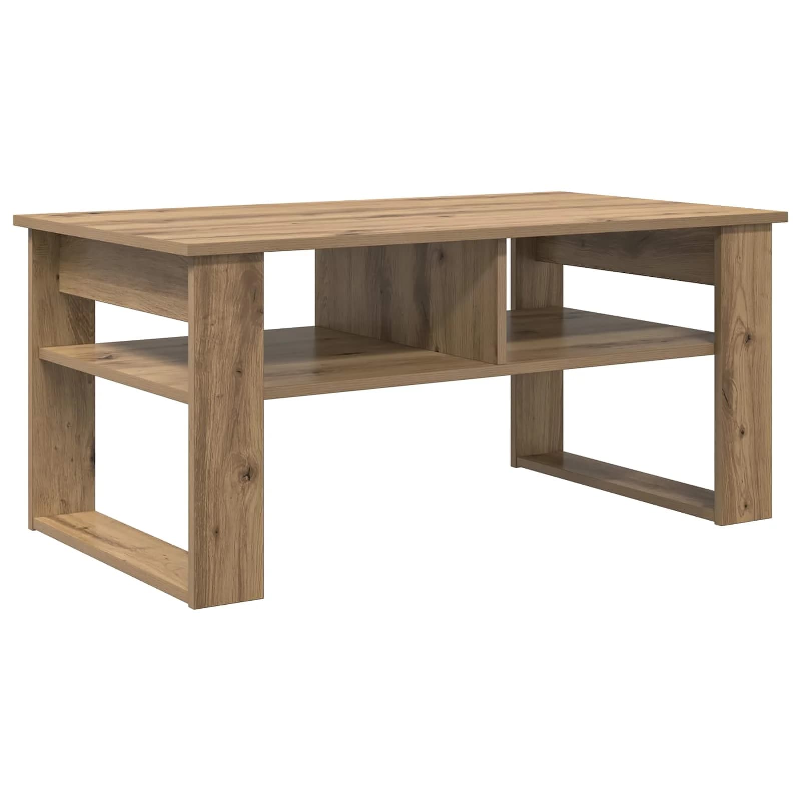 Klubska miza Umetni hrast 96 x 54 x 44 cm Inženirski les - slika 7