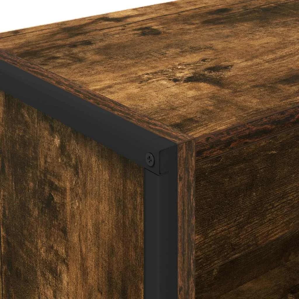 Knjigovni omar 60 x 30 x 121 cm Inženirski les Dimni hrast - slika 8
