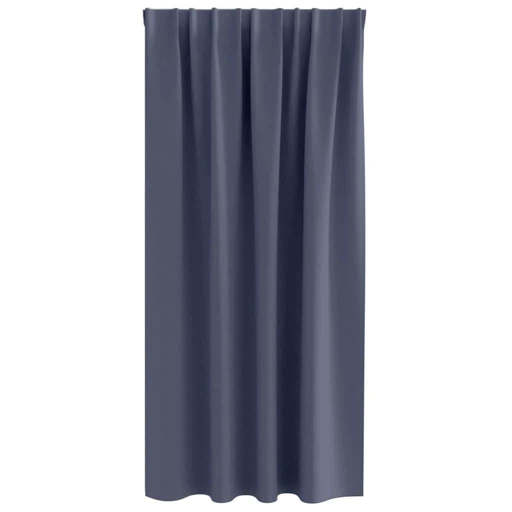 Zavese za zatemnitev z obroči 2 kos Antracit 175 x 140 cm - slika 4