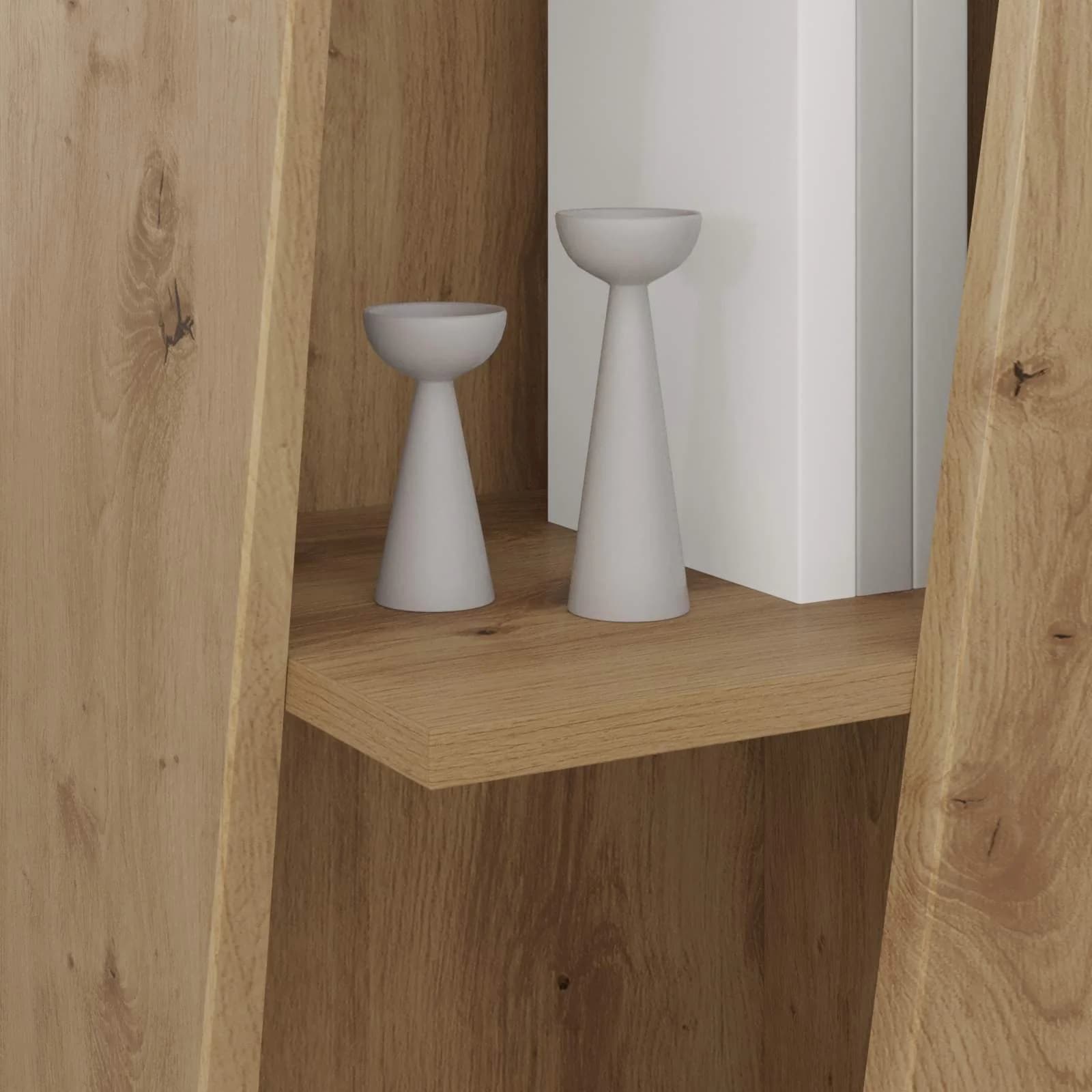 Stranski polic 33 x 32 x 100,5 cm Inženirski les Umetni hrast - slika 4