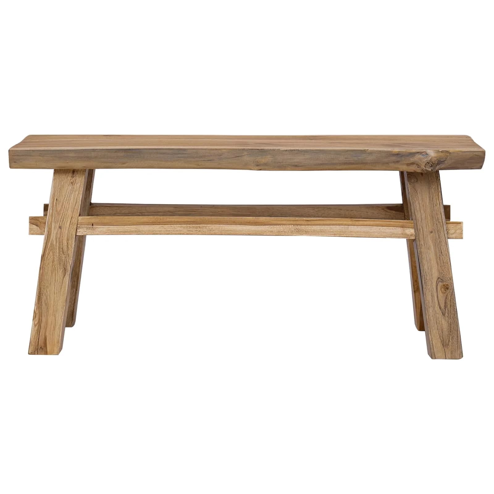 klop Naravna 100 x 29 x 43,5 cm Trden tikov les - slika 4