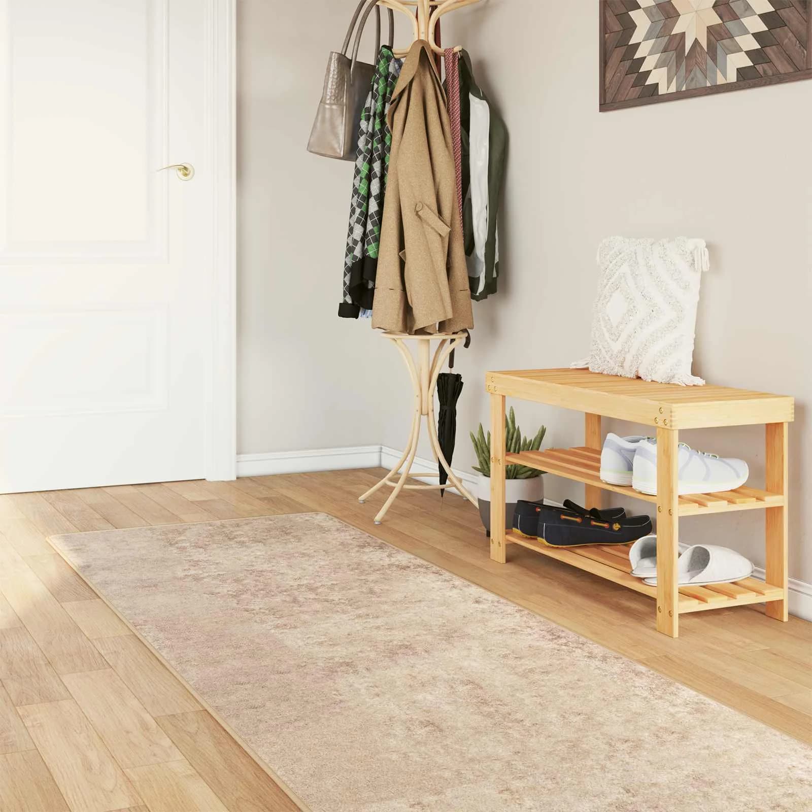 Preproga runner MARSA Bež 100 x 350 cm Poliester in PVC