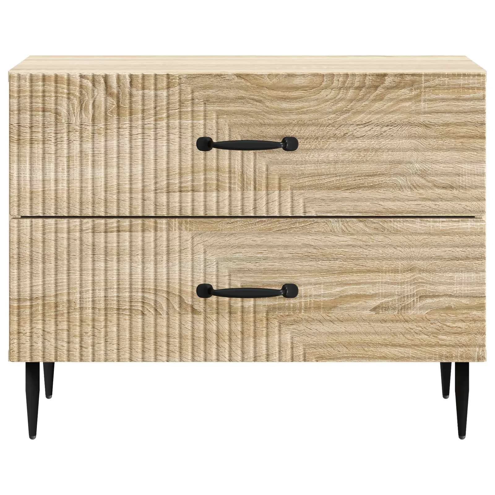 Nočna omarica Sonoma hrast 62 x 34,5 x 47,5 cm Inženirski les - slika 5