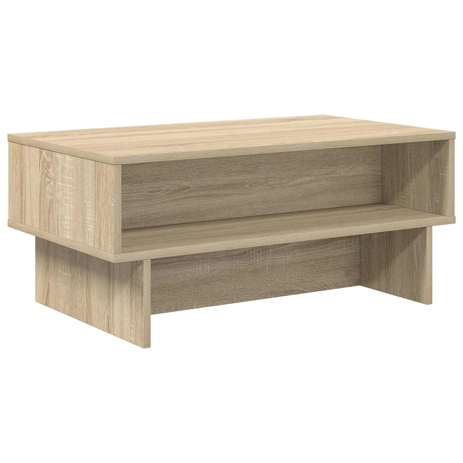 Klubska miza Sonoma hrast 80 x 46 x 35 cm Inženirski les - slika 7