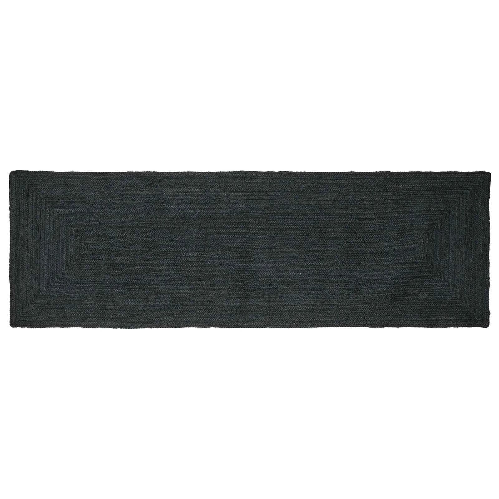 Preproge za površine Pravokotna Temno siva 80 x 300 cm Juta