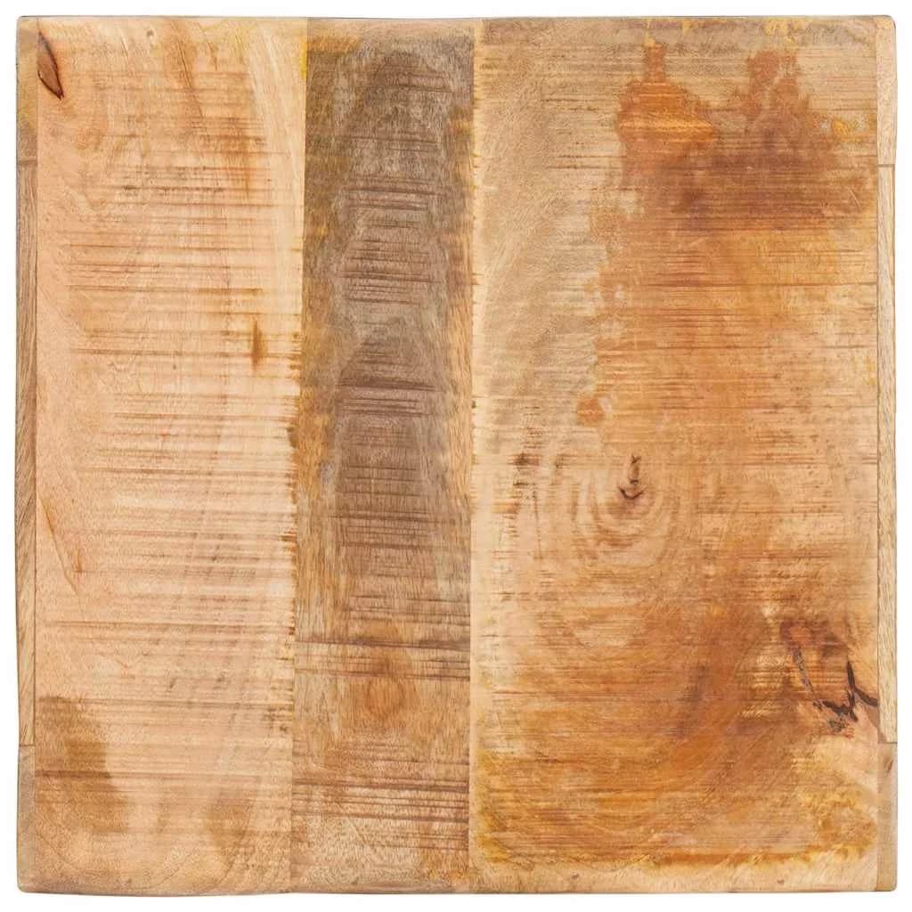 Stranska miza s polico Rjava 40 x 40 x 49 cm Masiven les manga - slika 6