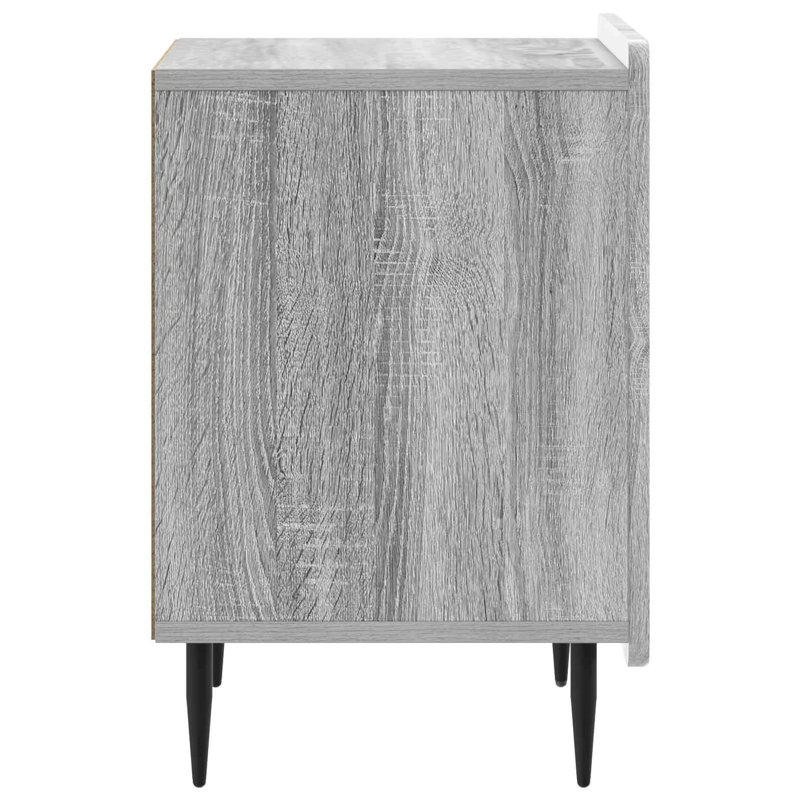 Nočna omarica Siva Sonoma 43 x 34,5 x 52 cm Inženirski les - slika 6