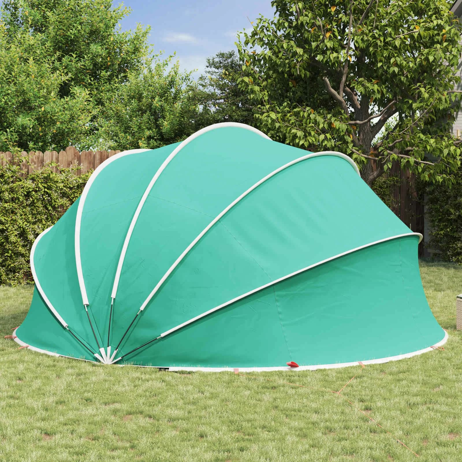 Paviljon za bazen 472 x 460 x 229 cm Morsko zelena - slika 4