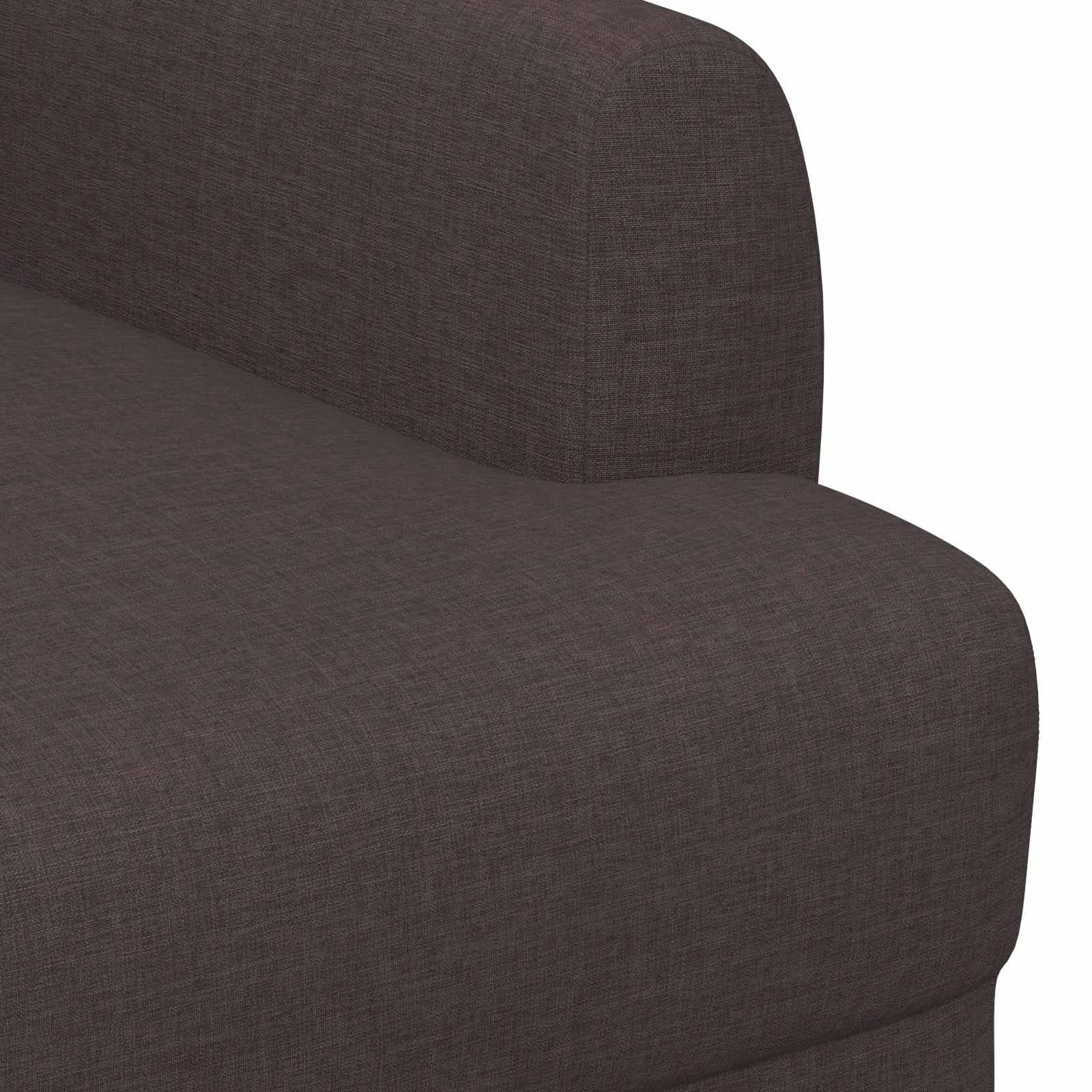 Dvojnica s gumbi Temno rjava 116 x 67 x 80 cm Blago - slika 6