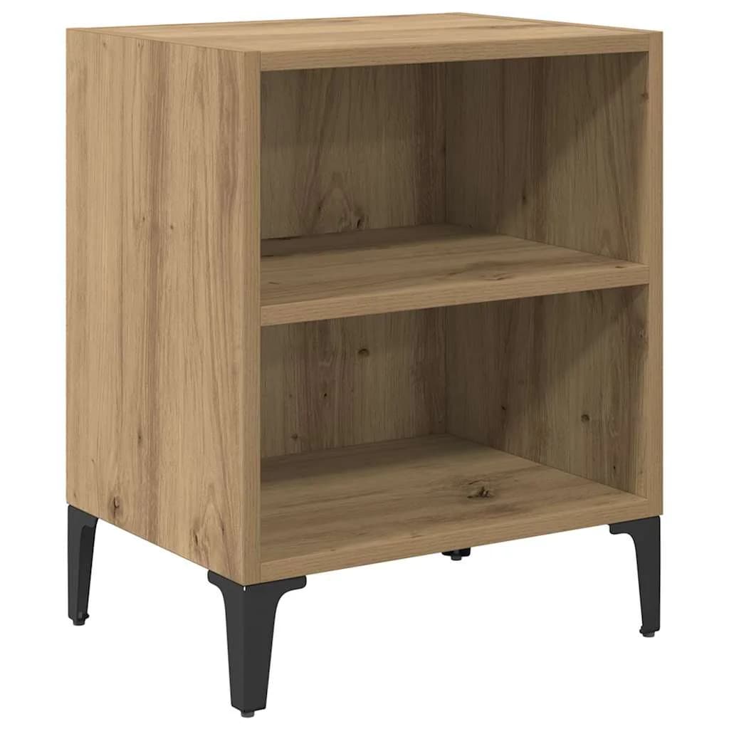 Nočna omarica Umetni hrast 40 x 30 x 50 cm Inženirski les - slika 2