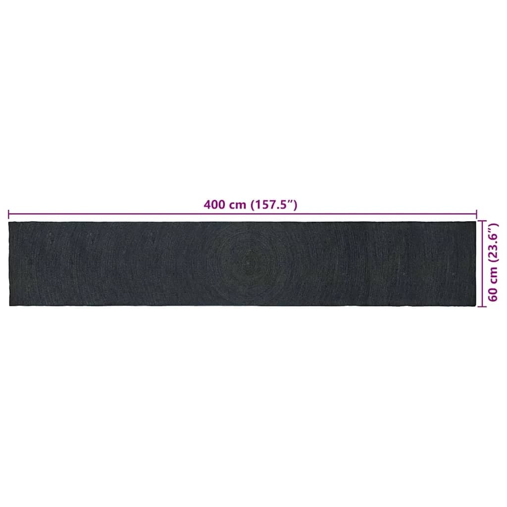 Preproge za površine Temno siva 60 x 400 cm Juta - slika 9