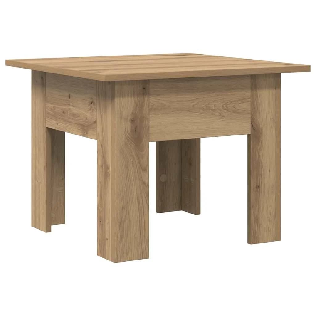Klubska miza Umetni hrast 55 x 55 x 42 cm Inženirski les - slika 2