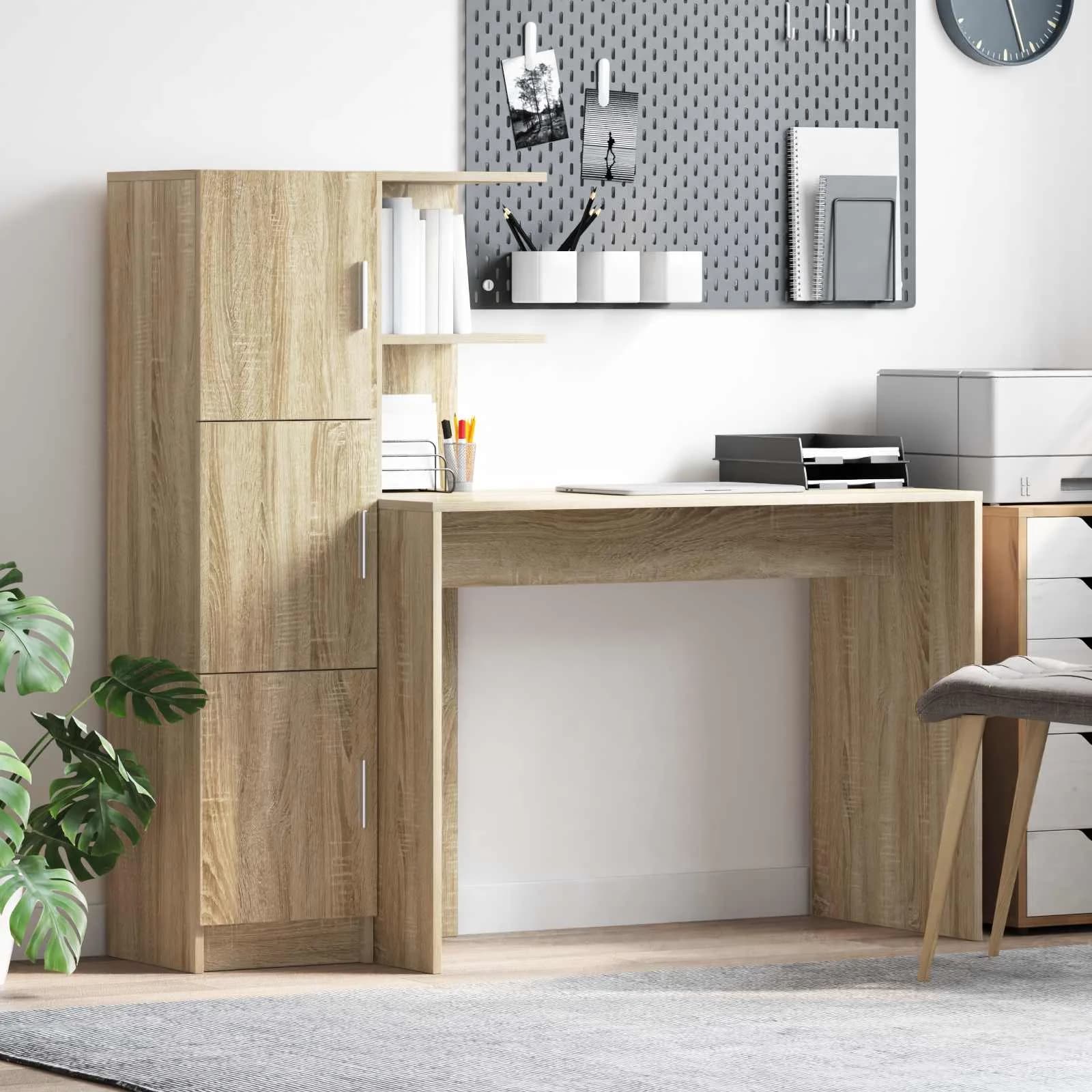 Miza Sonoma hrast 133,5 x 50 x 124 cm 2 kos