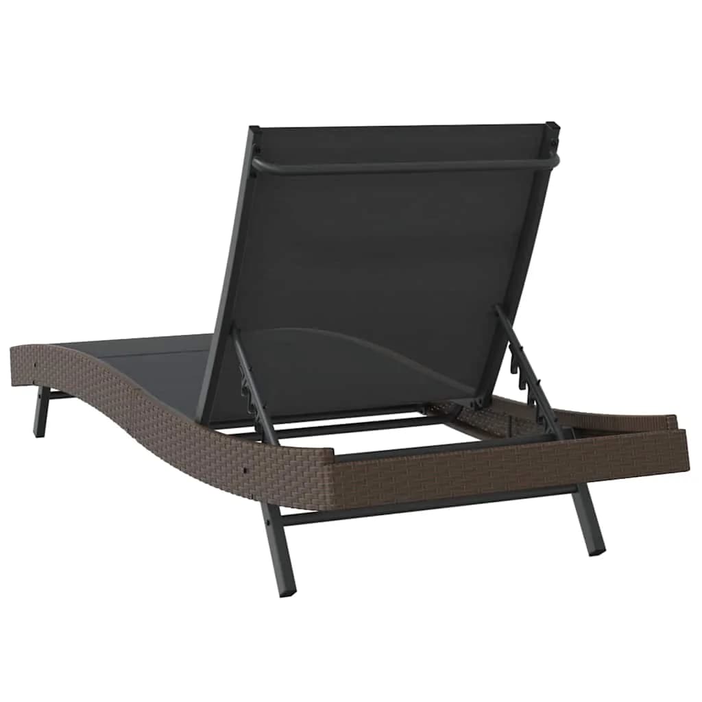 Ležalnik 197 x 70 x 82 cm poli ratan - slika 7