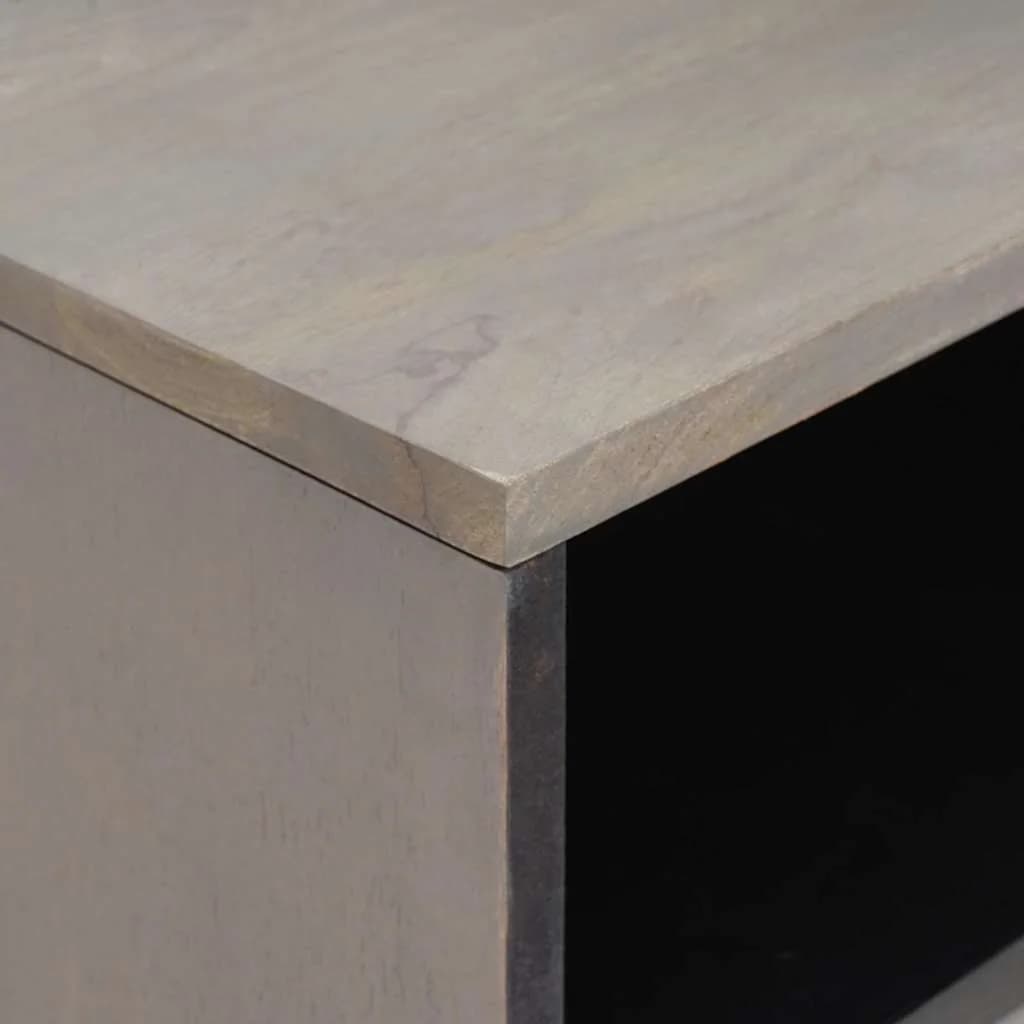 Nočna omarica s predalom Siva 50 x 33 x 62 cm Masiven les manga - slika 6