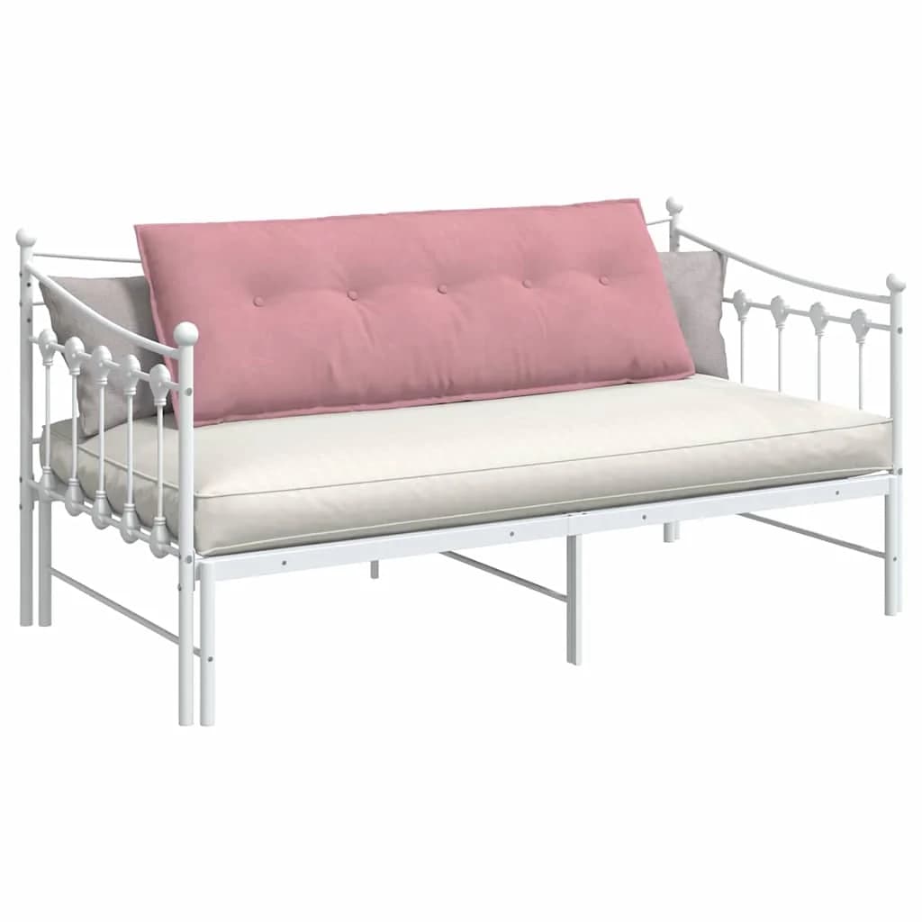 Poglavni vzglavnik Roza 140 x 50 cm Žametna tkanina - slika 3
