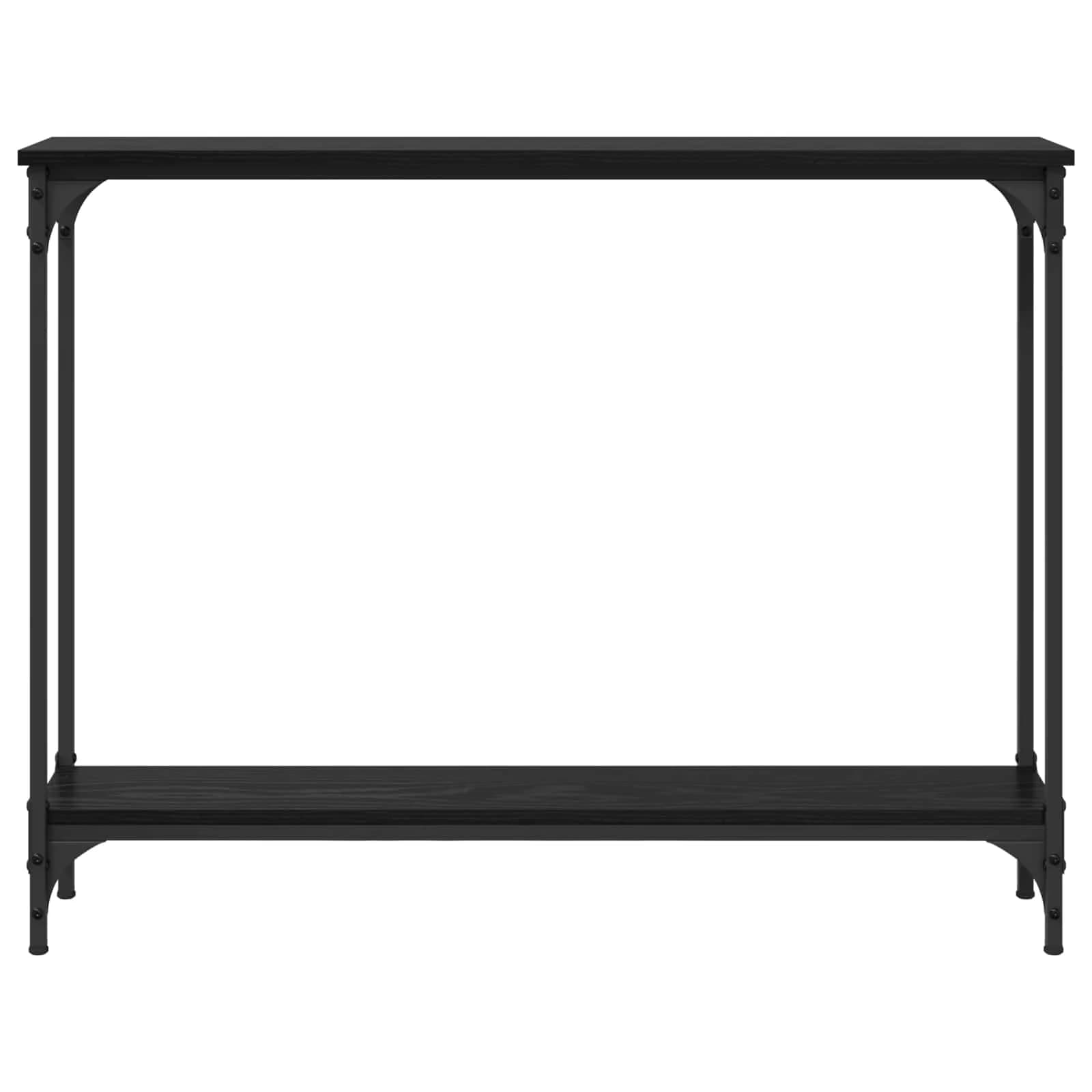 Konzolna miza Črna Orehovina 100 x 22,5 x 75 cm Inženirski les - slika 5