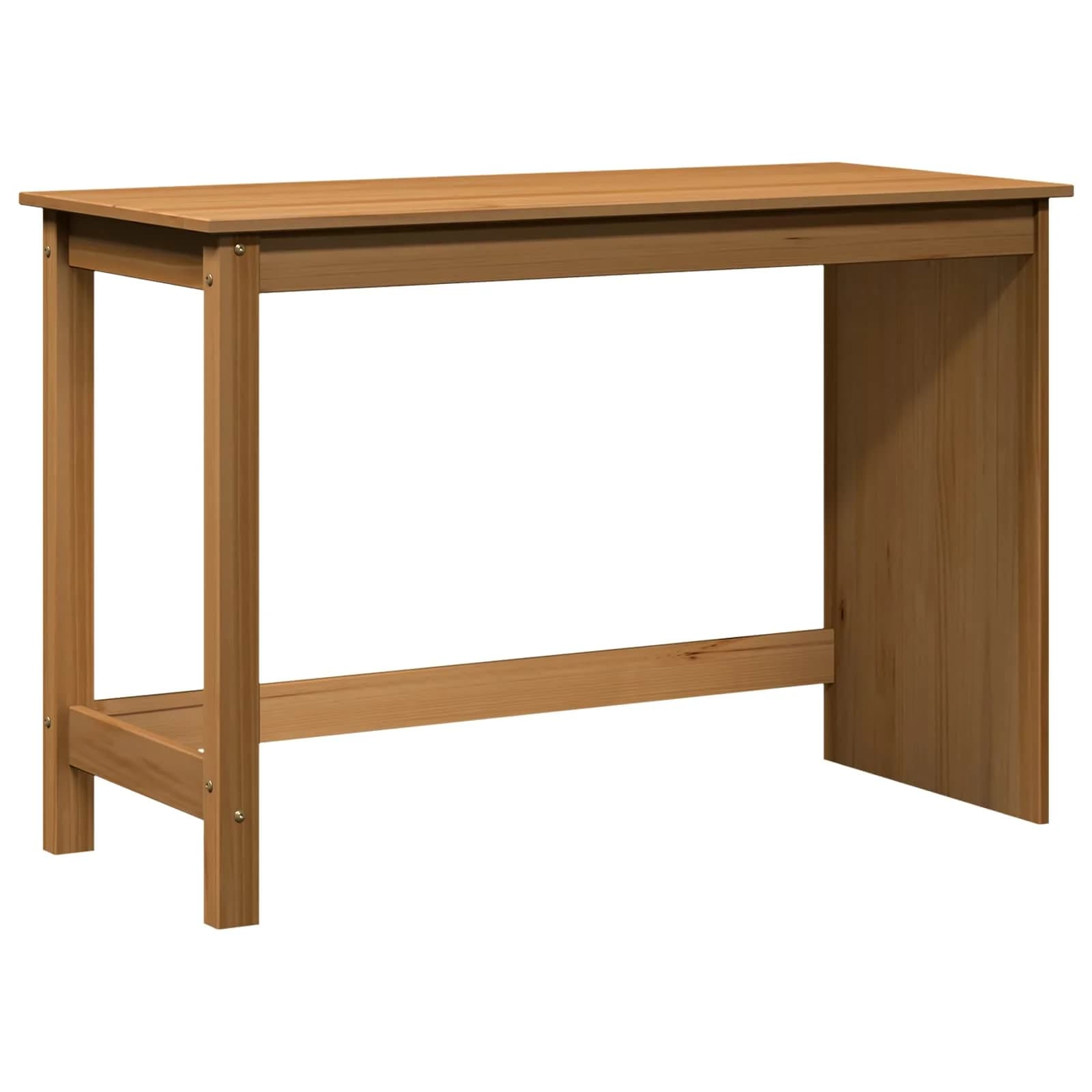Miza Medeno rjava 112 x 50 x 75 cm Masivno borovo les - slika 2