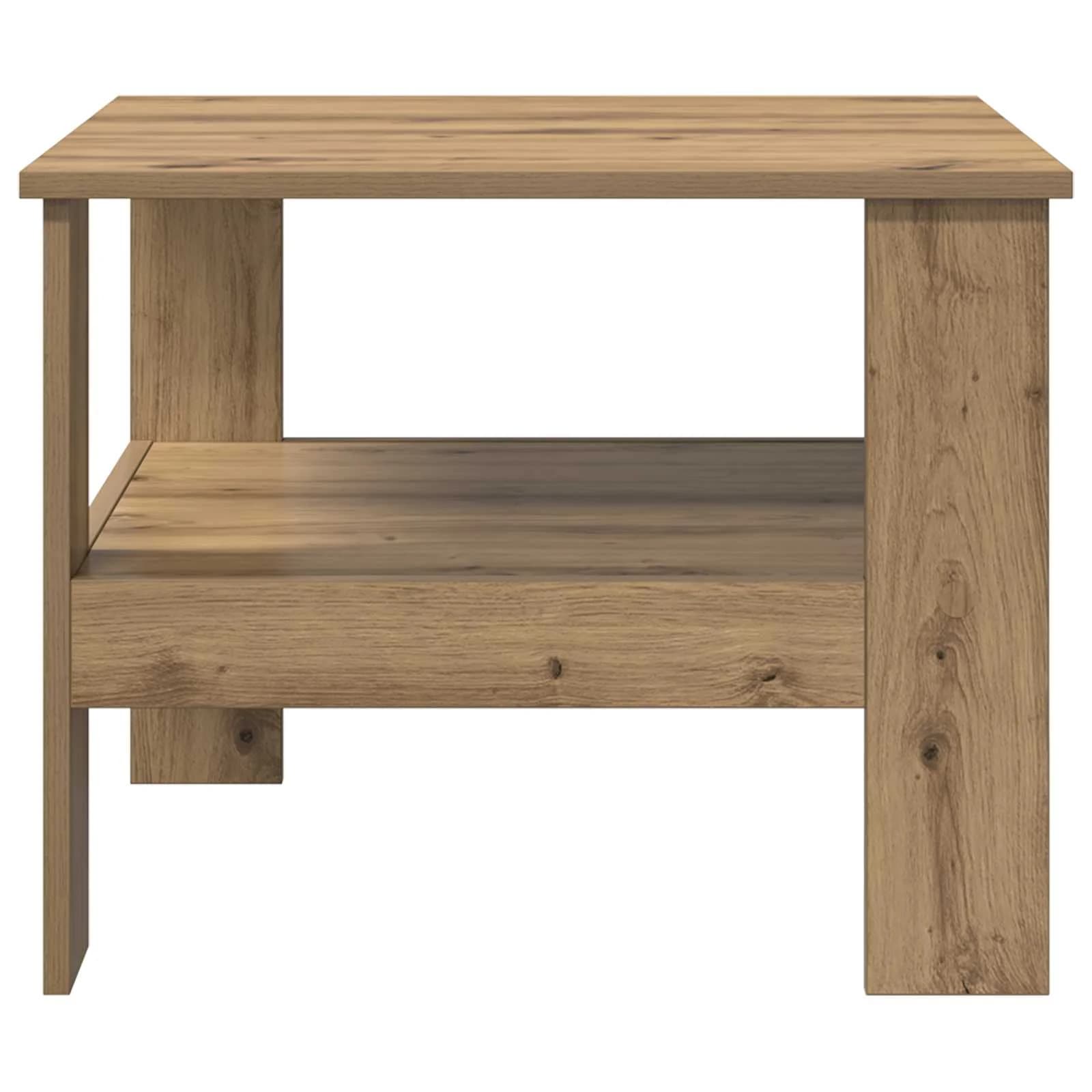 Klubska miza Umetni hrast 57 x 55 x 45 cm Inženirski les - slika 5