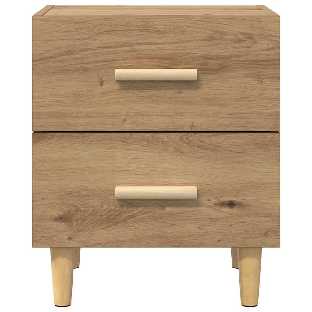 Posteljna omarica Umetni hrast 40 x 35 x 47.5cm Inženirski les - slika 6