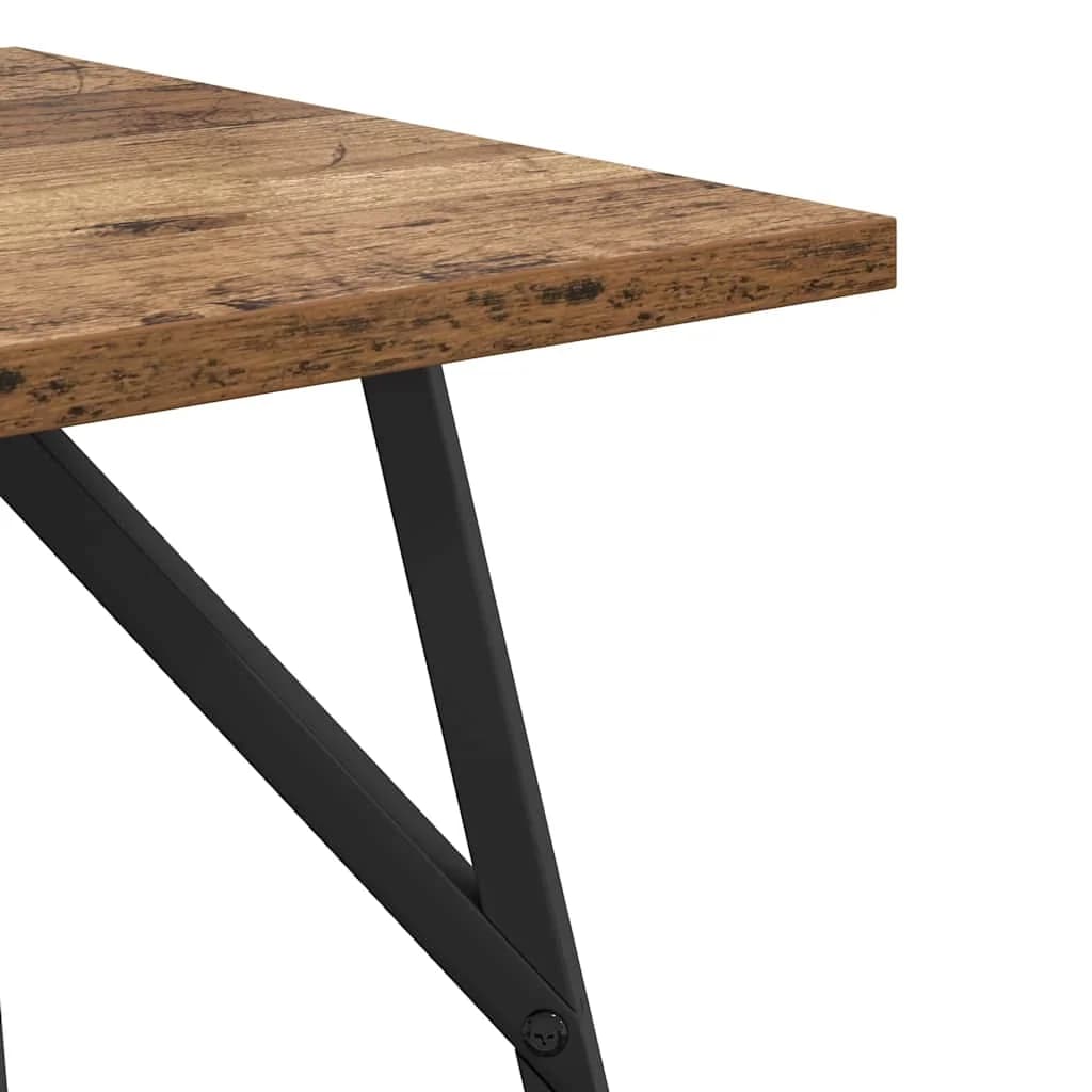 Komplet stranskih mizic 2 kos Staro les in črna 50 x 50 x 50 cm - slika 7