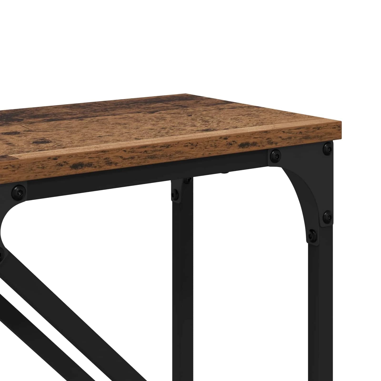 Konzolna miza 2 kos Star les 100 x 28 x 75 cm Inženirski les - slika 8