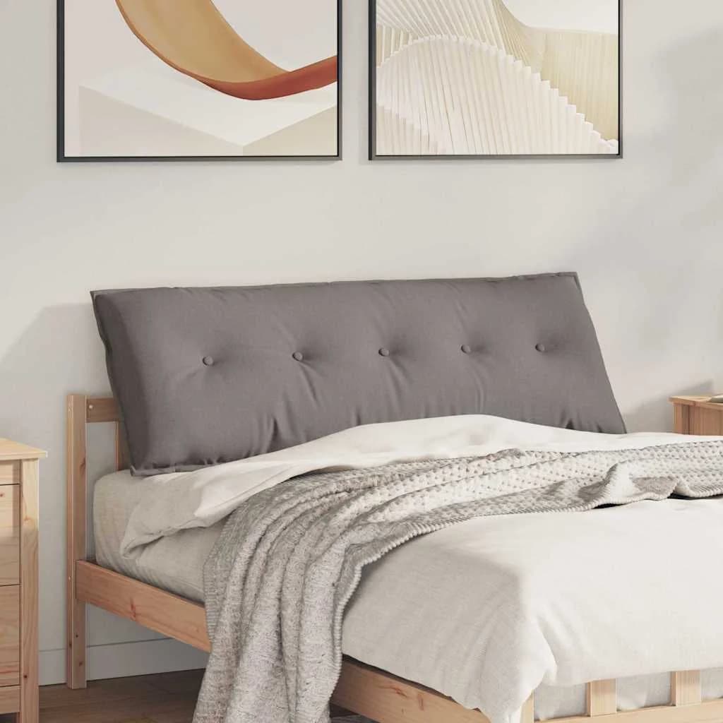 Poglavni vzglavnik Taupe 140 x 19 x 50 cm blago