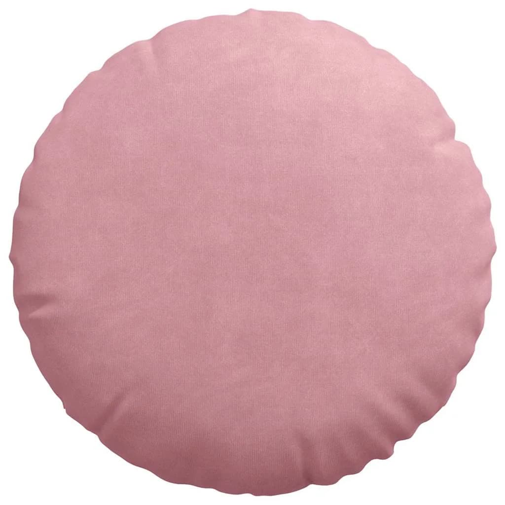 Sedežne blazine 2 kos Žamet Roza Ø 80 x 29 cm - slika 6