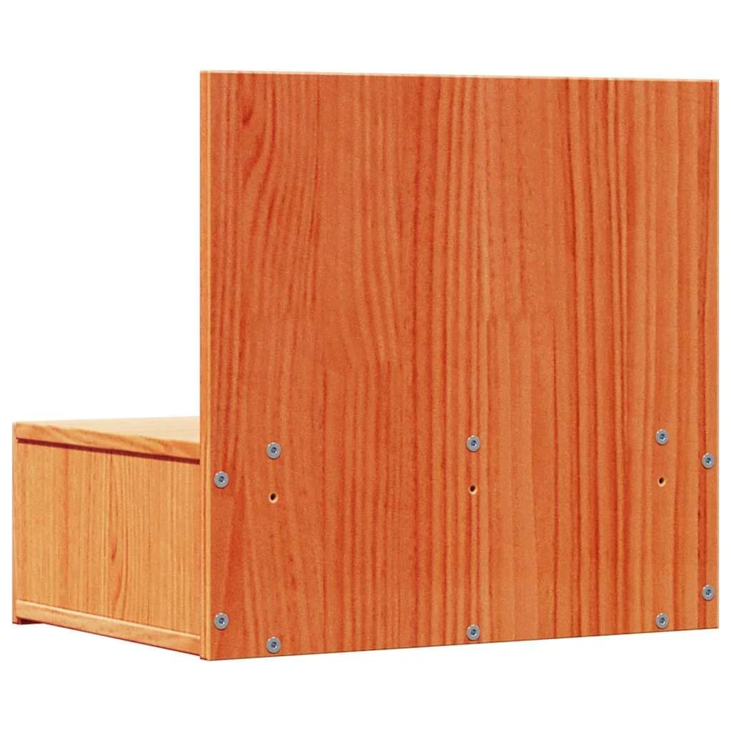 Nočna omarica 2 kos Voskast rjav 42 x 32,5 x 40 cm - slika 9