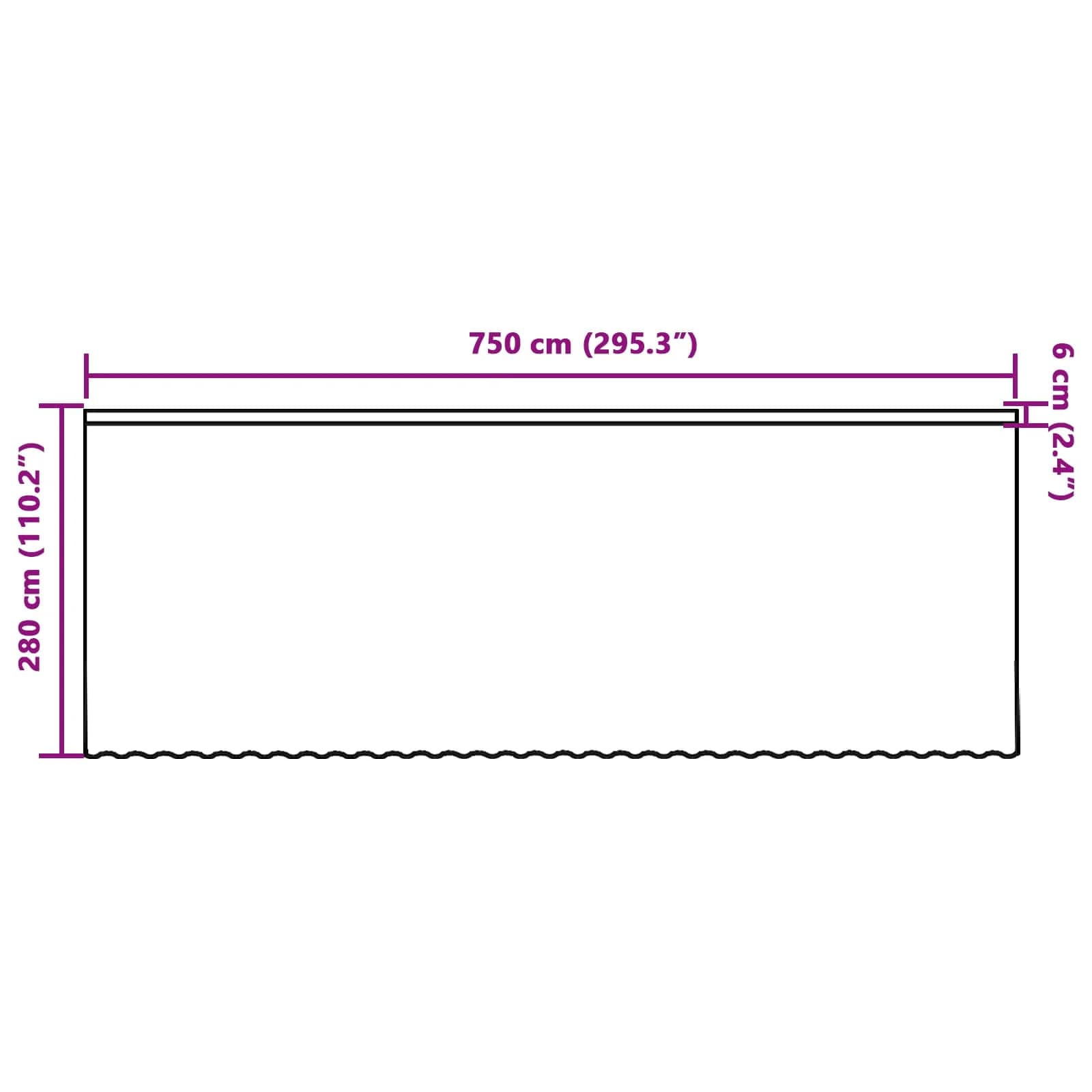 Čipkasta Zavesa z zavesami Bela 280 x 750 cm Poliester - slika 8