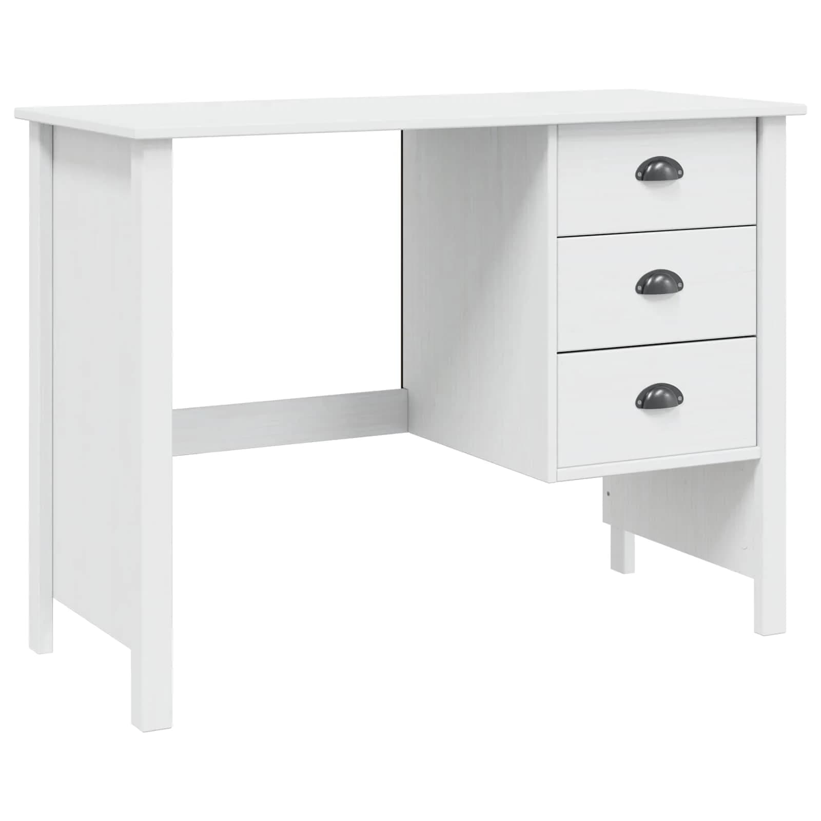 Pisalna miza z predali s predalom HILL Bela 100 x 45 x 74 cm - slika 2