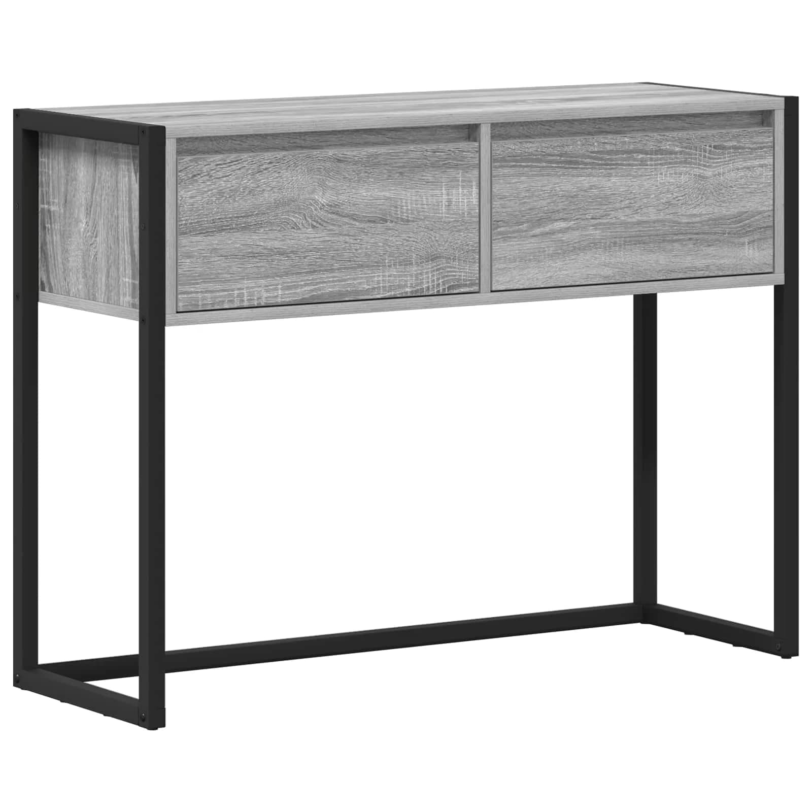 Stranska miza Siva Sonoma 100 x 36 x 75 cm Inženirski les - slika 2